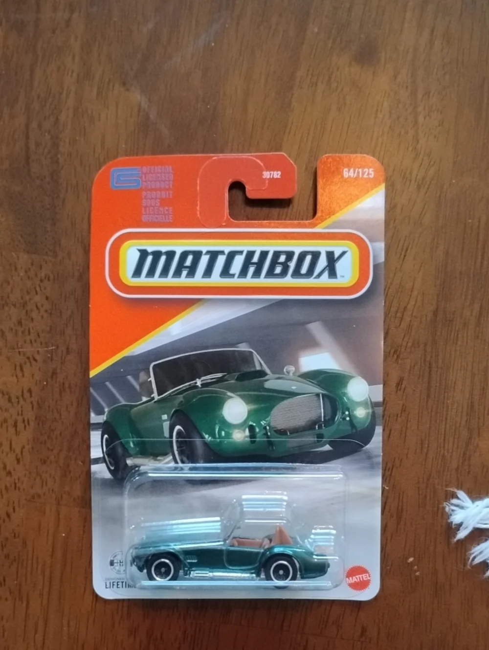 Mattel Matchbox Metallic Green Convertible Roadster Shelby Cobra 427